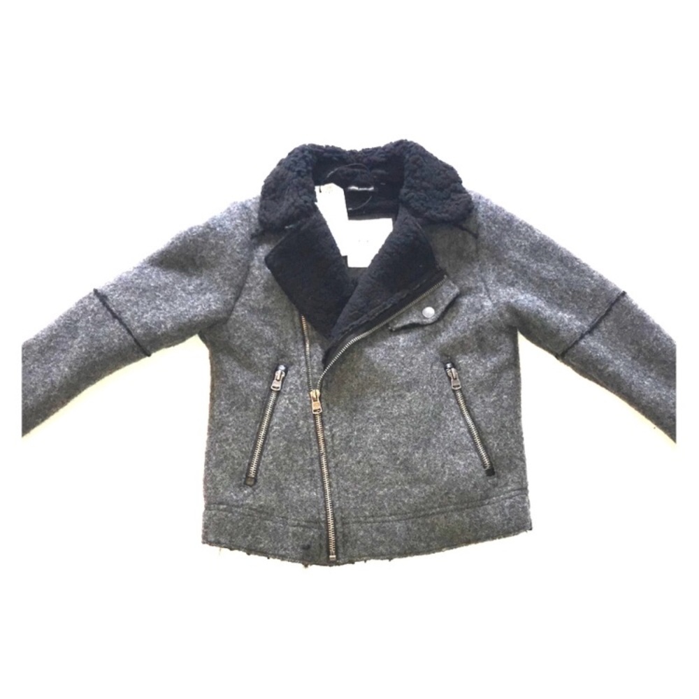 Zara Boy’s faux Sherling/wool coat!!! Brand New!